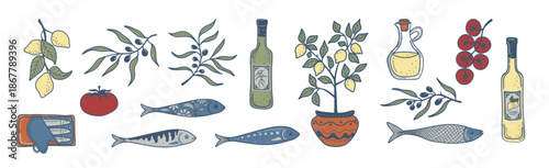 Italian Food Illustration Collection