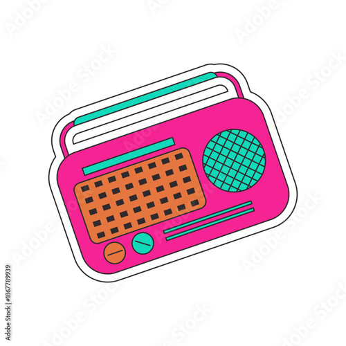 Retro Electronic Sticker