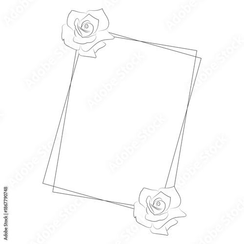 Floral Border Frame