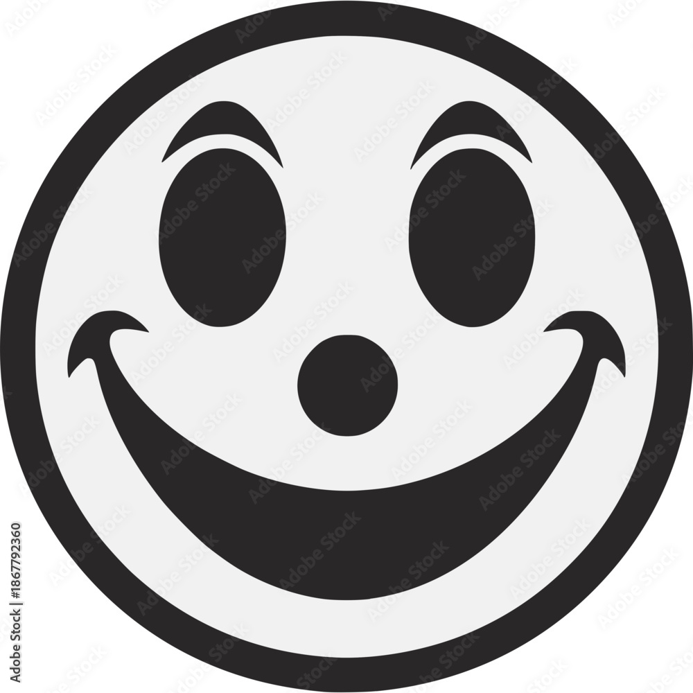 Fototapeta premium Smiley Face Icon Vector