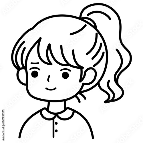 Ponytail Hair Girl