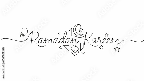 Ramadan Kareem Greeting, Cultural Art, Graphic View