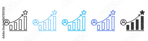 Performance Icon Set Multiple Style Collection