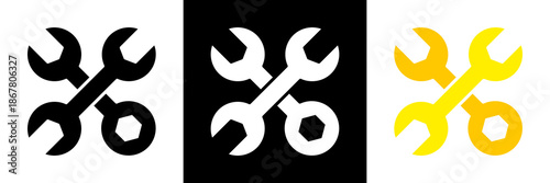 Equipment Icon Set Glyph vector Illustration 