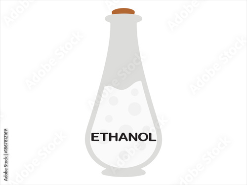 Ethanol Ethyl Alcohol C2H5OH Clip Art Illustration
