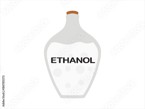 Ethanol Ethyl Alcohol C2H5OH Illustration
