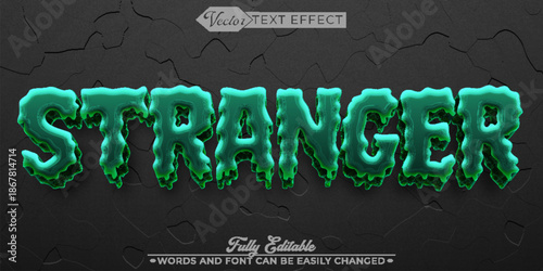  Stranger Unknown Mysterious Vector Fully Editable Smart Object Text Effect