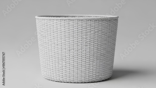 Minimalist Woven Basket Mockup