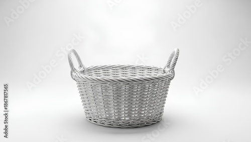 Minimalist Woven Basket Mockup