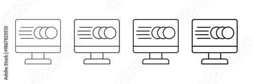 Animation Icons Vector Set In Different Stroke Line Style