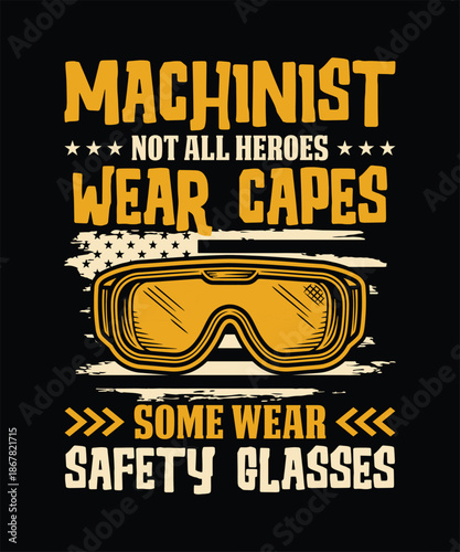 Machinist tshirt mechanical worker quote design