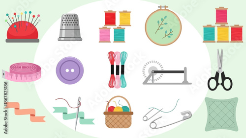 Sewing and Embroidery Tools and Accessories Collection.