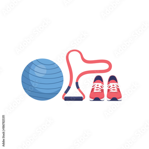 Fitness equipment gym accessories exercise tools.