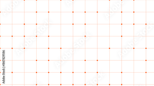 Red Grid Pattern on White Background: Precision Design