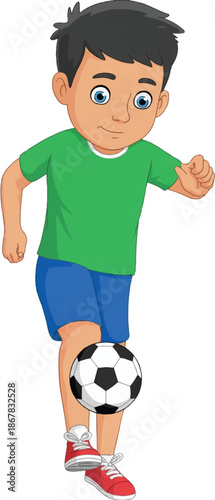 boy with soccer ball