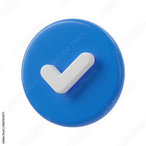 Blue circle with white checkmark