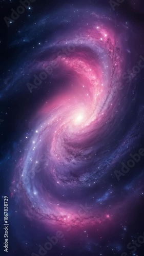 spiral galaxy in deep space