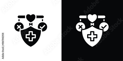 Ethical Icon Set Black And White