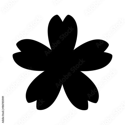 桜のアイコン_ベクターイラスト