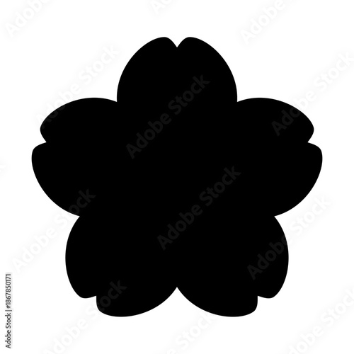 桜のアイコン_ベクターイラスト