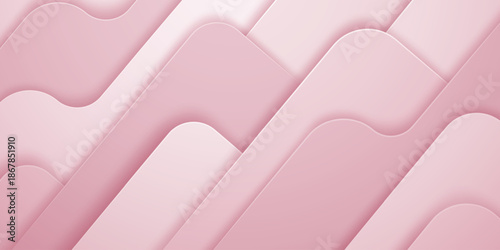 A soft pink abstract background featuring wavy shapes and subtle shading, creating a calming and serene atmosphere.