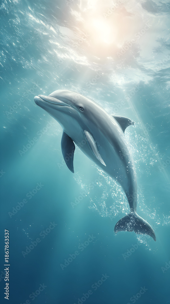 Obraz premium dolphin in the water
