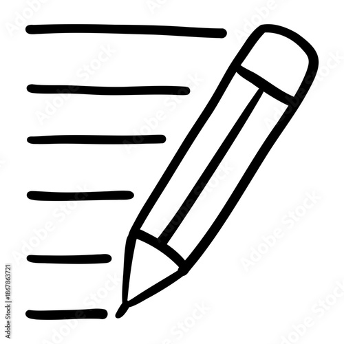 editing hand drawn icon