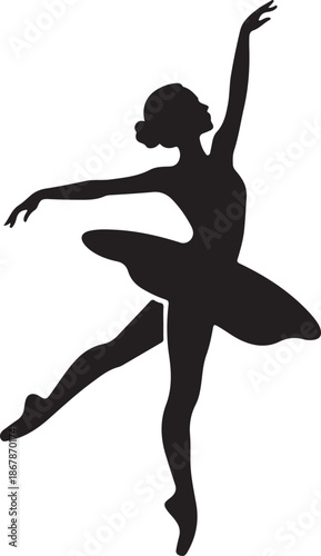 Elegant Ballet Dancer Silhouette