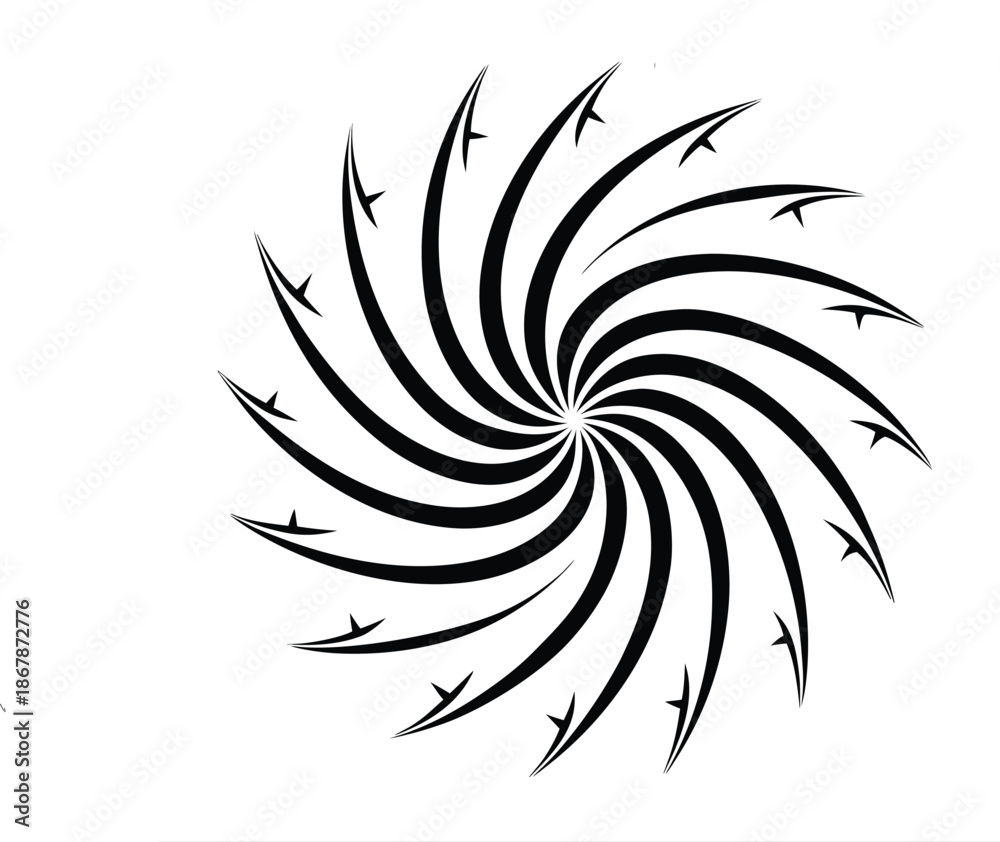 Fototapeta premium Extensive collection of black line art fireworks and decorative starbursts for festive celebrations