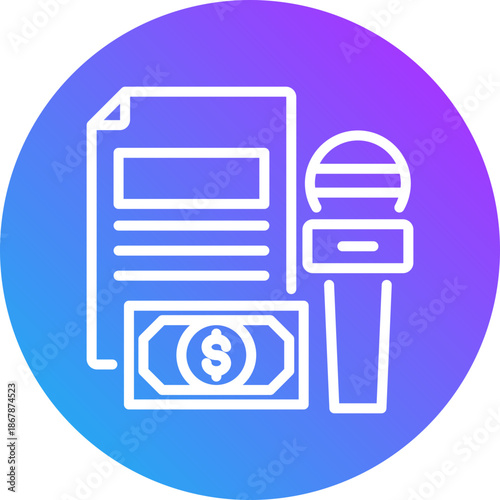 News icon for dishonesty , website, application, printing, document, poster design, etc