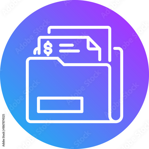 Folder icon for dishonesty , website, application, printing, document, poster design, etc