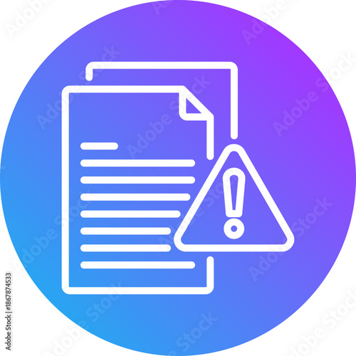 Fake document icon for dishonesty , website, application, printing, document, poster design, etc