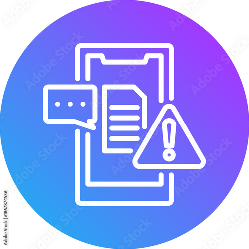 Hoax news icon for dishonesty , website, application, printing, document, poster design, etc