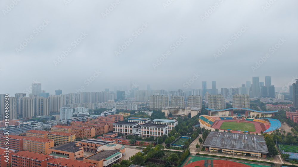 Obraz premium China Shandong Rizhao city cloudy scenery