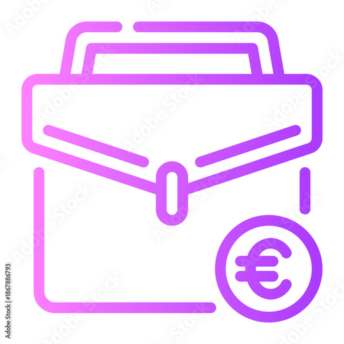 euro gradient icon