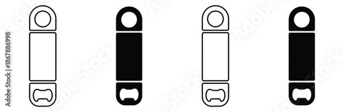 soda can icons in a row,Soda can icon vector in thin line and flat style with editable stroke on white background. Dented soda cans icons set. Beverage, beer and brewing sign and symbol. 