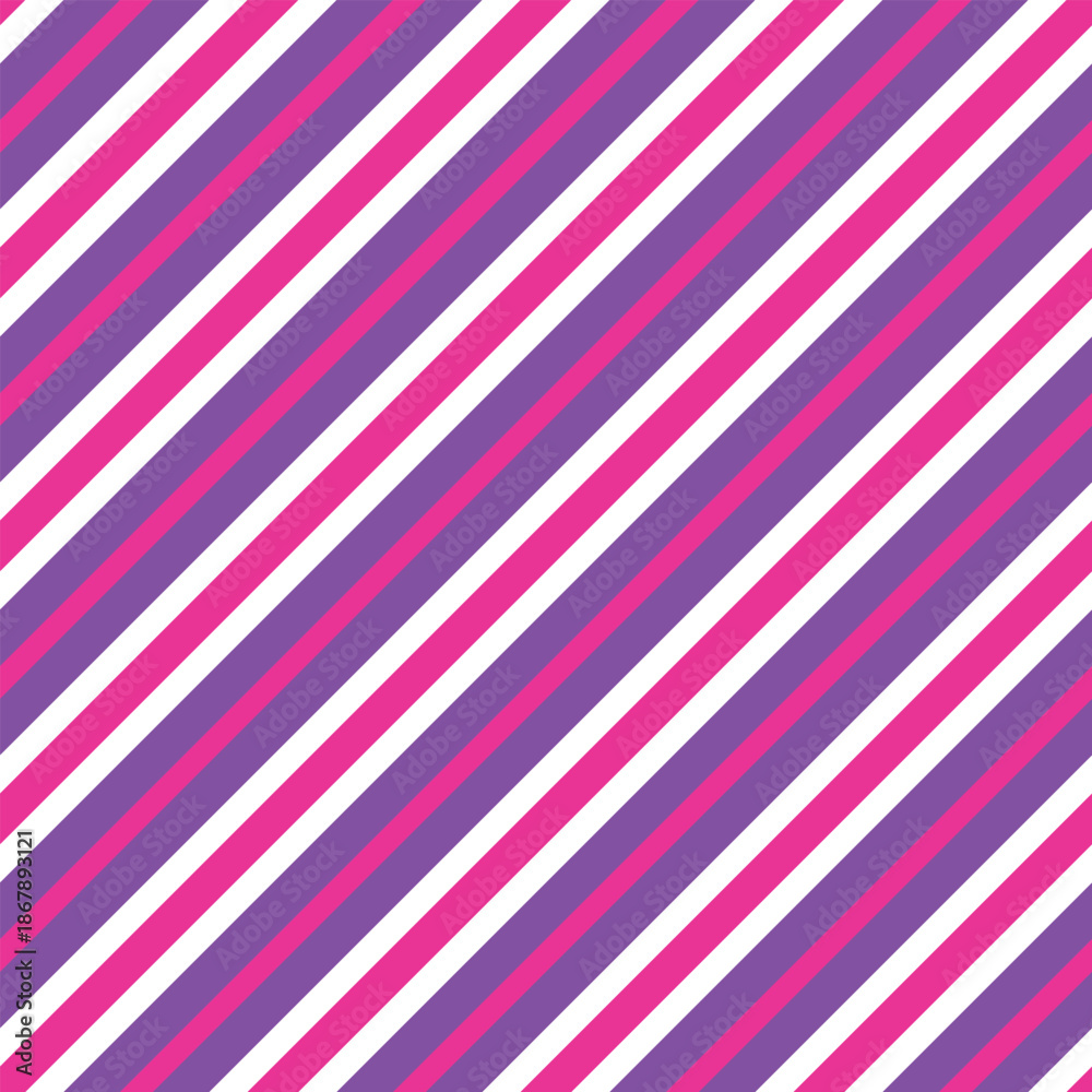 Obraz premium Ms. Pac Man Kiss White Digital Violets Stripe Pattern Seamless Vector Background