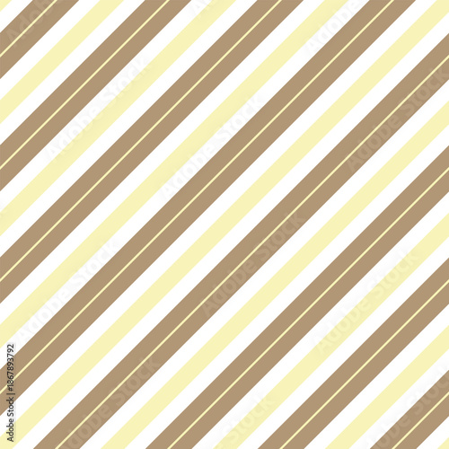 Striped Fabric Pattern in Summer Resort White Coffee Kiss Diagonal Lines Tileable