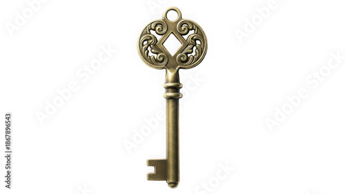 Wallpaper Mural Vintage ornate key on transparent background isolated Torontodigital.ca