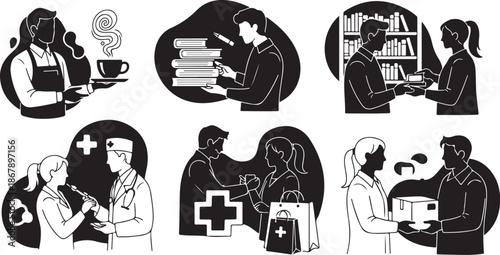 Medical and Healthcare Professionals in Various Settings Daily