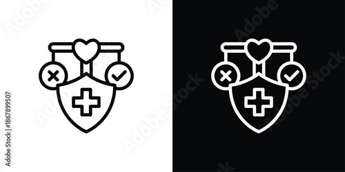 Ethical Icon Set Black And White