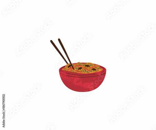 bowl with chopsticks