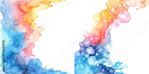 abstract splash watercolor vector illustration