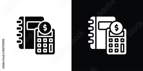 Ledger Icon Set Black And White