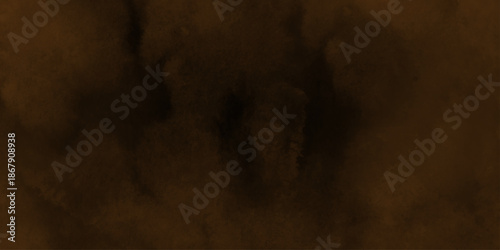 brown Black empty space dust cloud explosion. red smoke or fog color isolated on transparent dark cloudscape atmosphere background. Black and brown watercolor grunge texture.