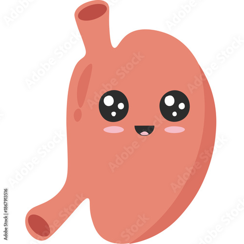 Cute Cartoon Organ Illustrations