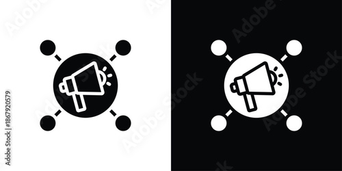 Affiliate Icon Set Black And White