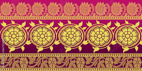 beautiful graphic saree design and this sari design is in Indian style which is for textile fashion industry and it can be used as wallpaper backdrop and website bg this style is originated in india