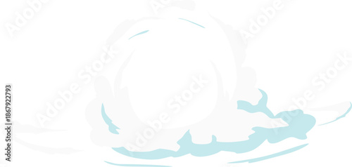 Cartoon Smoke Cloud Flow Element