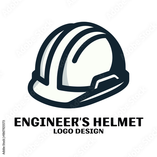 Engineers Helmet Vector Logo Design